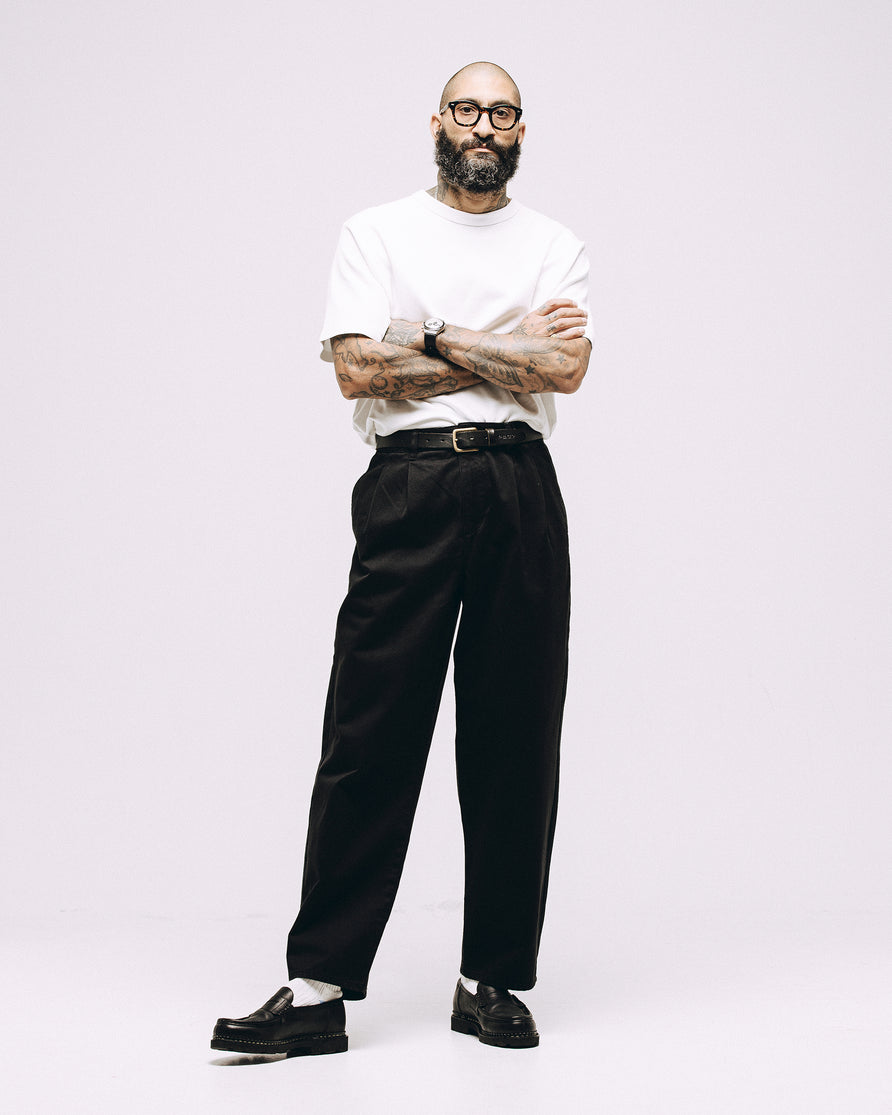 Union Pleated Pant - Black