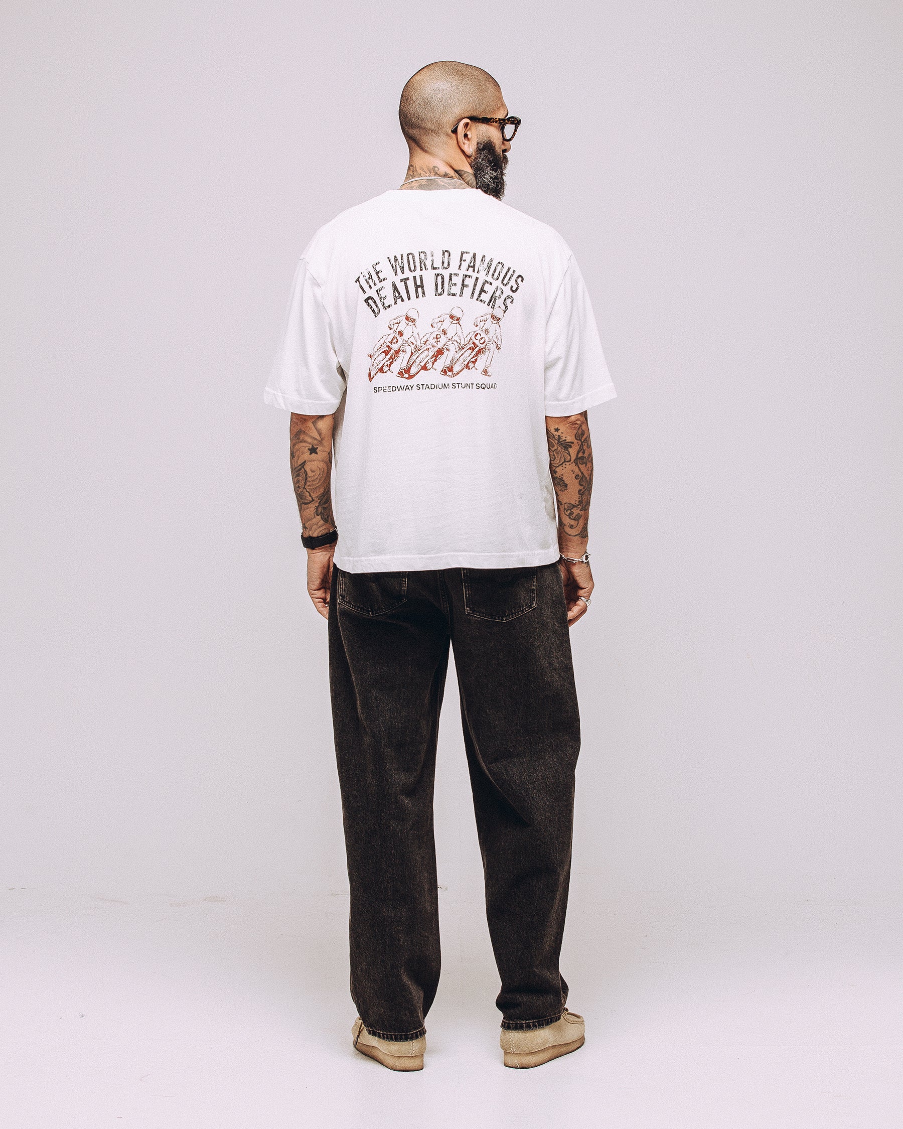 Death Defiers Boxy T-Shirt - Off White