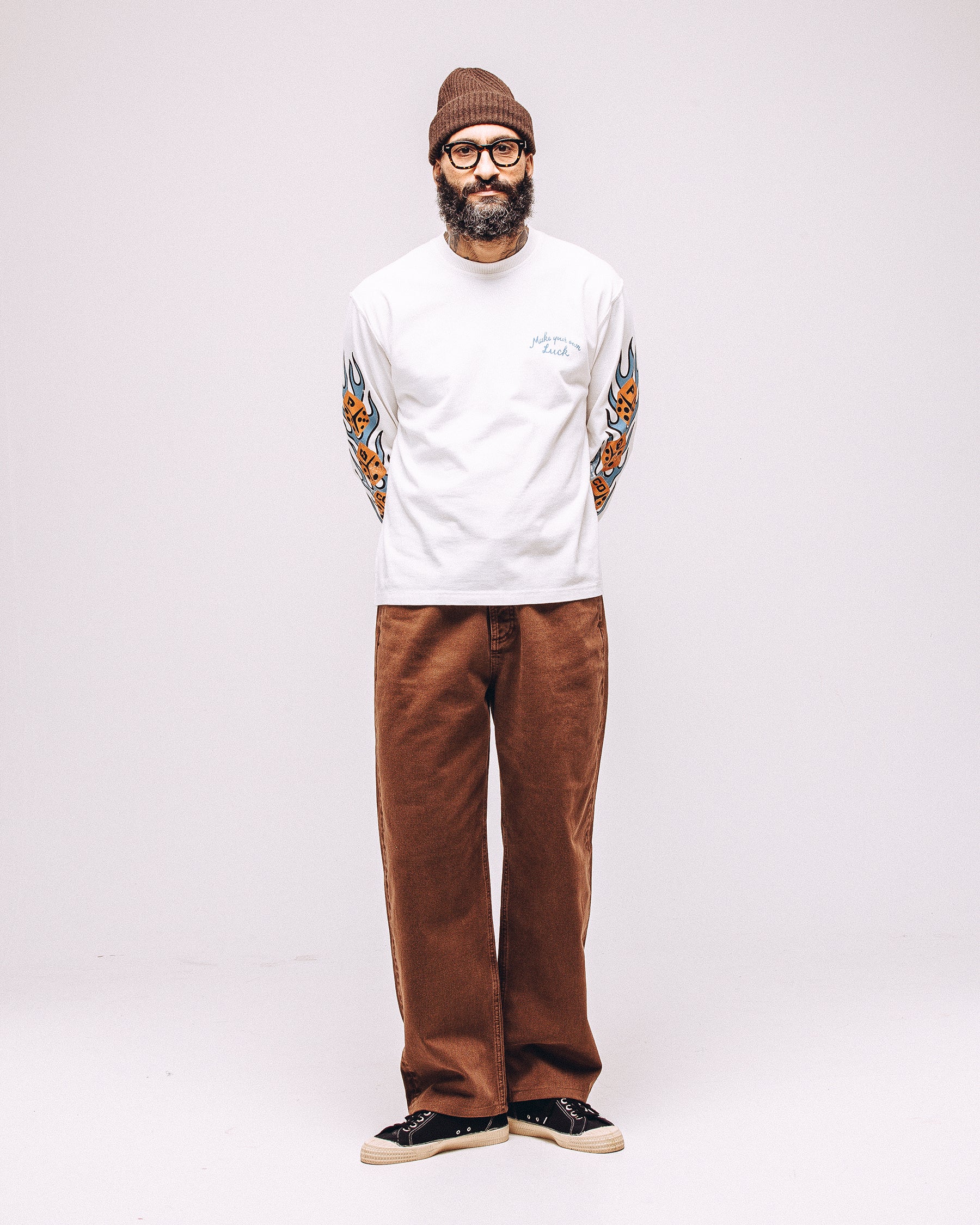 Make Your Own Luck Boxy Longsleeve - Off White 