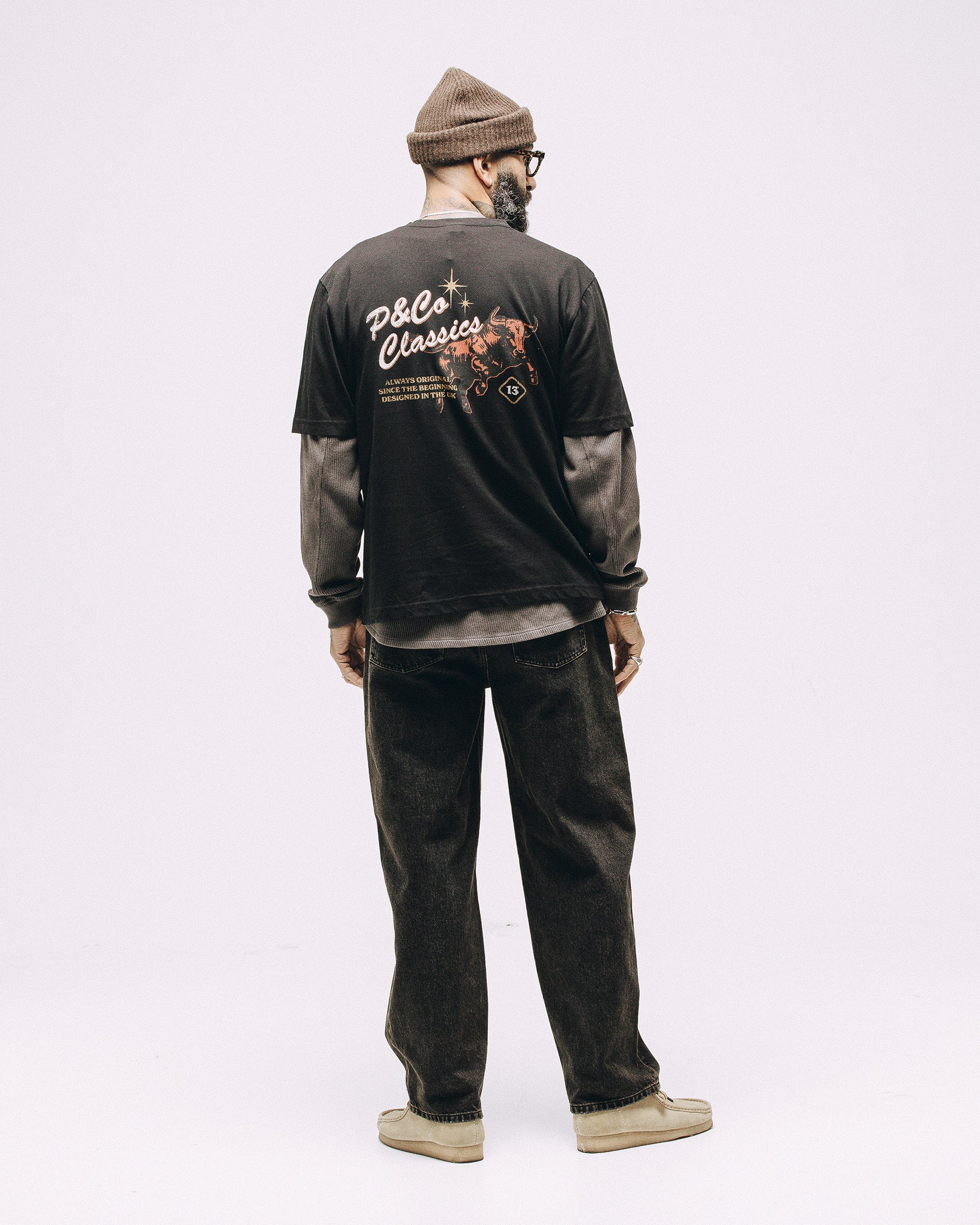 P&Co Classics T-Shirt - Washed Black 