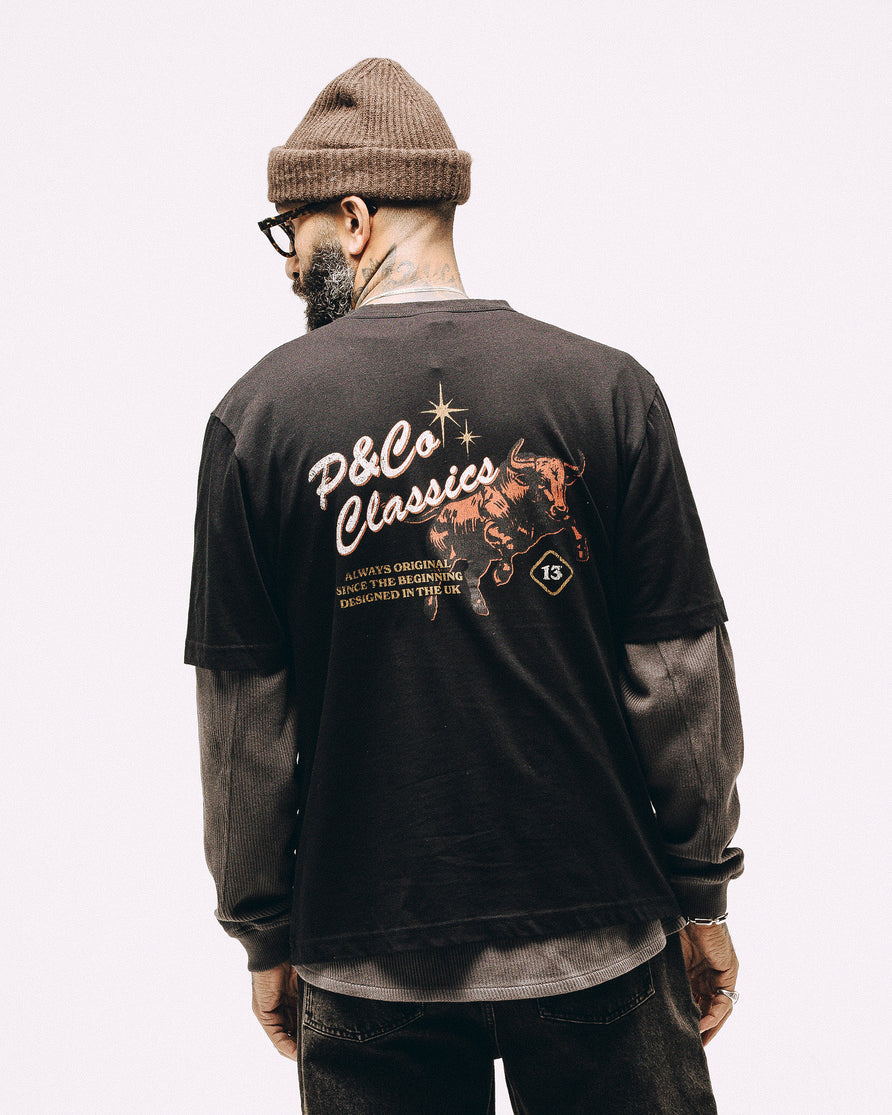 P&Co Classics T-Shirt - Washed Black 