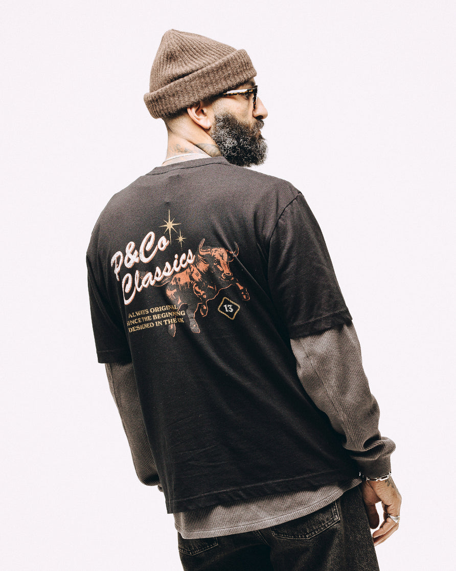 P&Co Classics T-Shirt - Washed Black 
