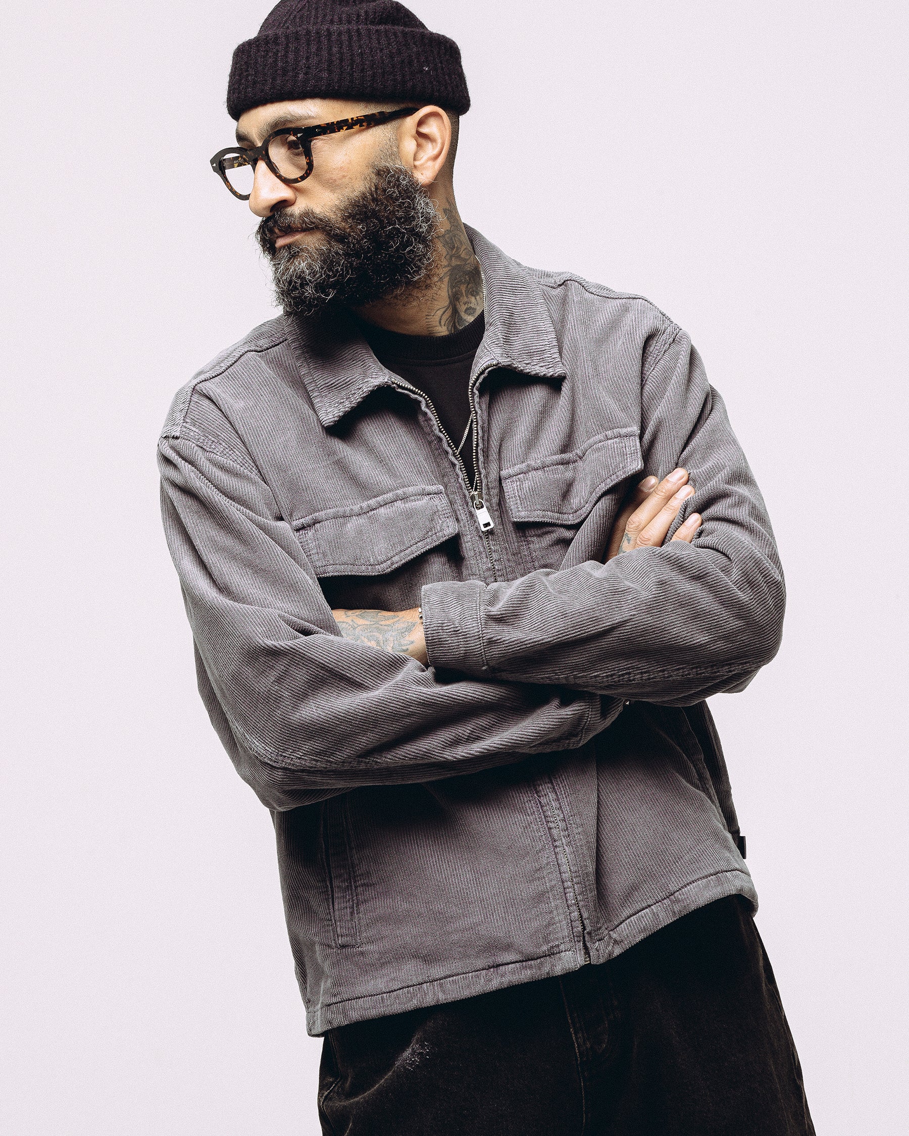 Cooper Corduroy Jacket - Charcoal