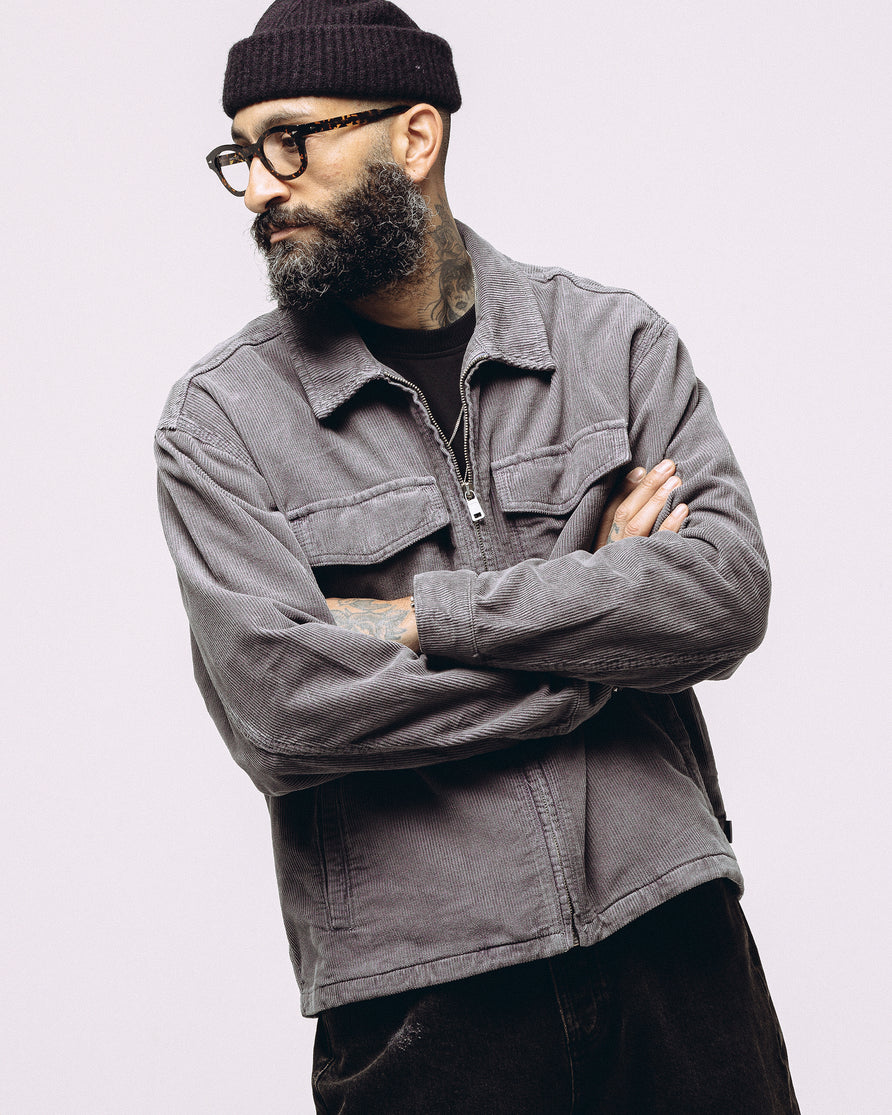 Cooper Corduroy Jacket - Charcoal