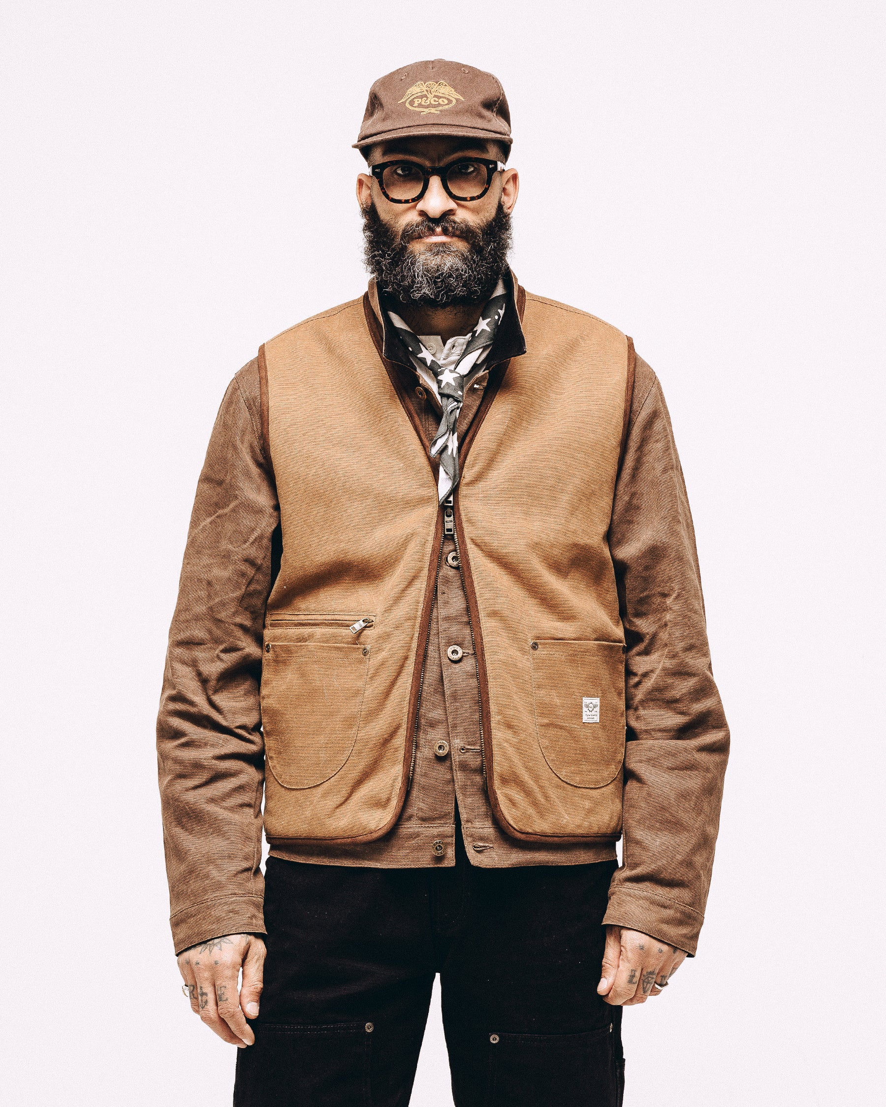 Tan Wayfinder Waxed Vest | Men's Outerwear ‐ P&Co - A Mindset For