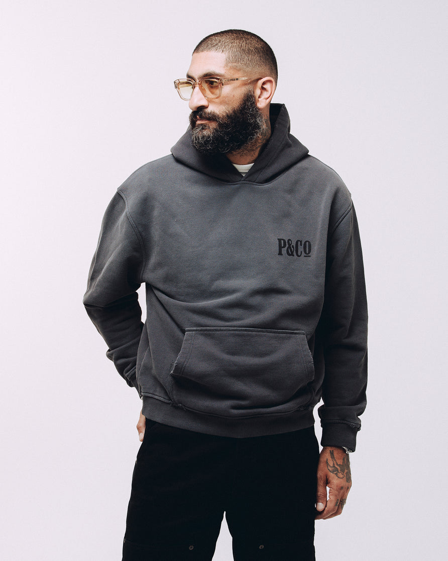 Heavyweight Essential Hoodie - Charcoal