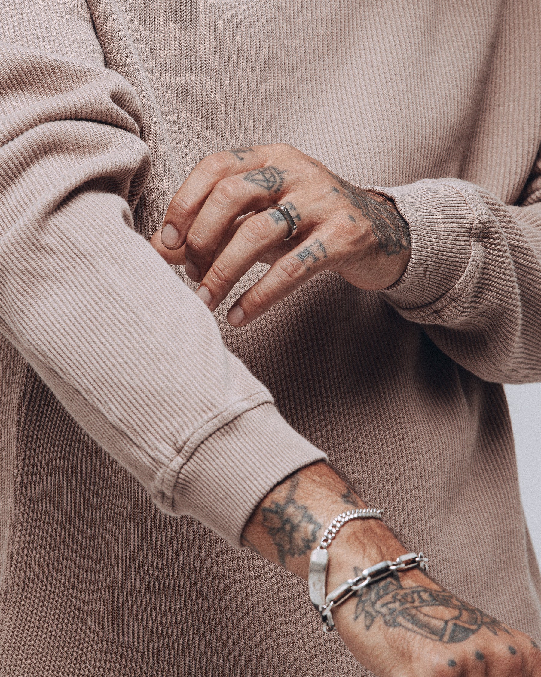 Crafted Ribbed Longsleeve - Tan