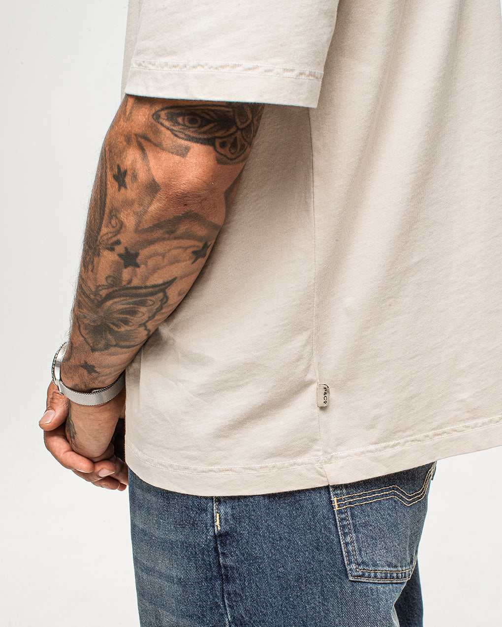 Essential Boxy T-Shirt - Fog White