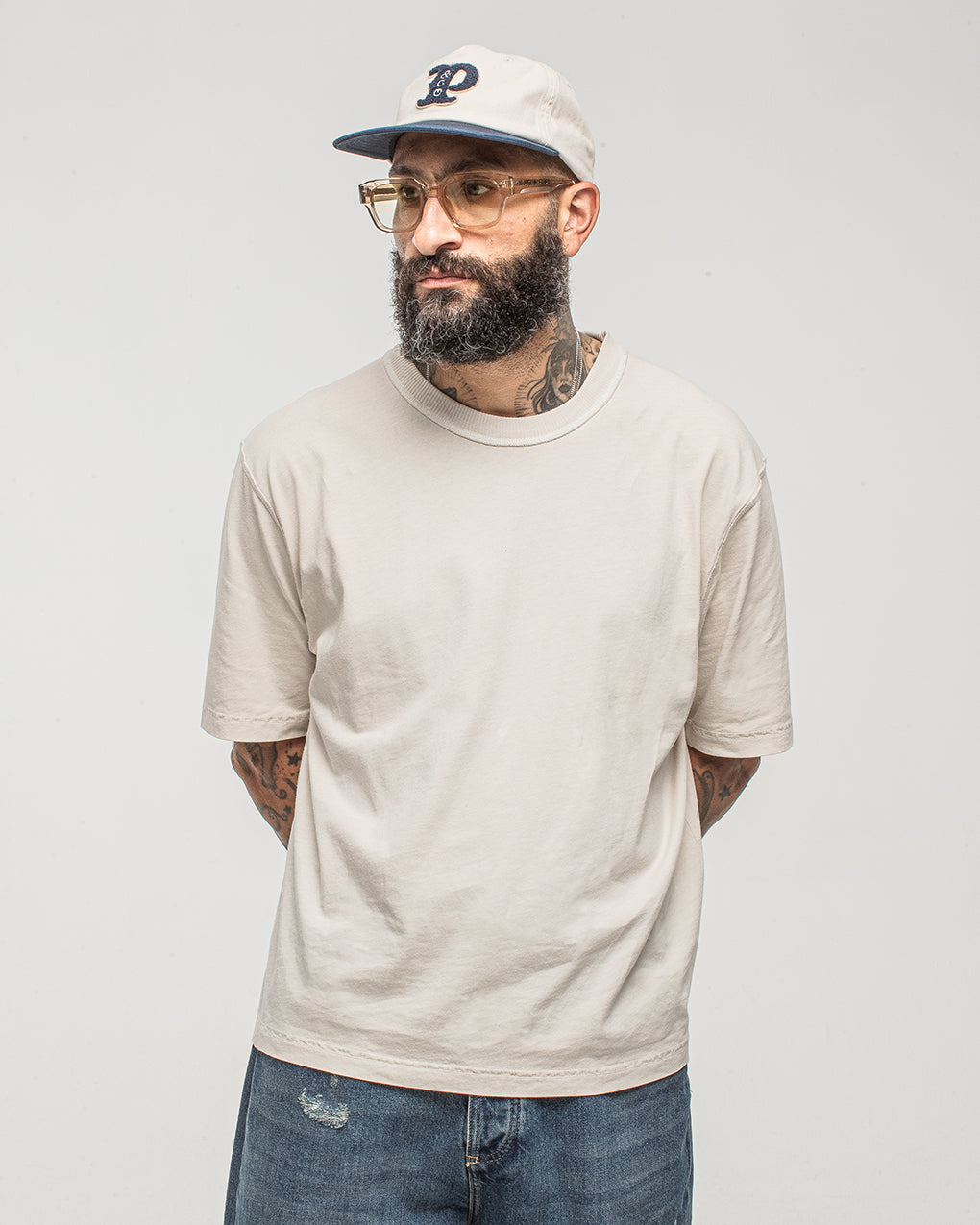 Fog White Essential Boxy T-shirt | Men's T-Shirts ‐ P&Co - A