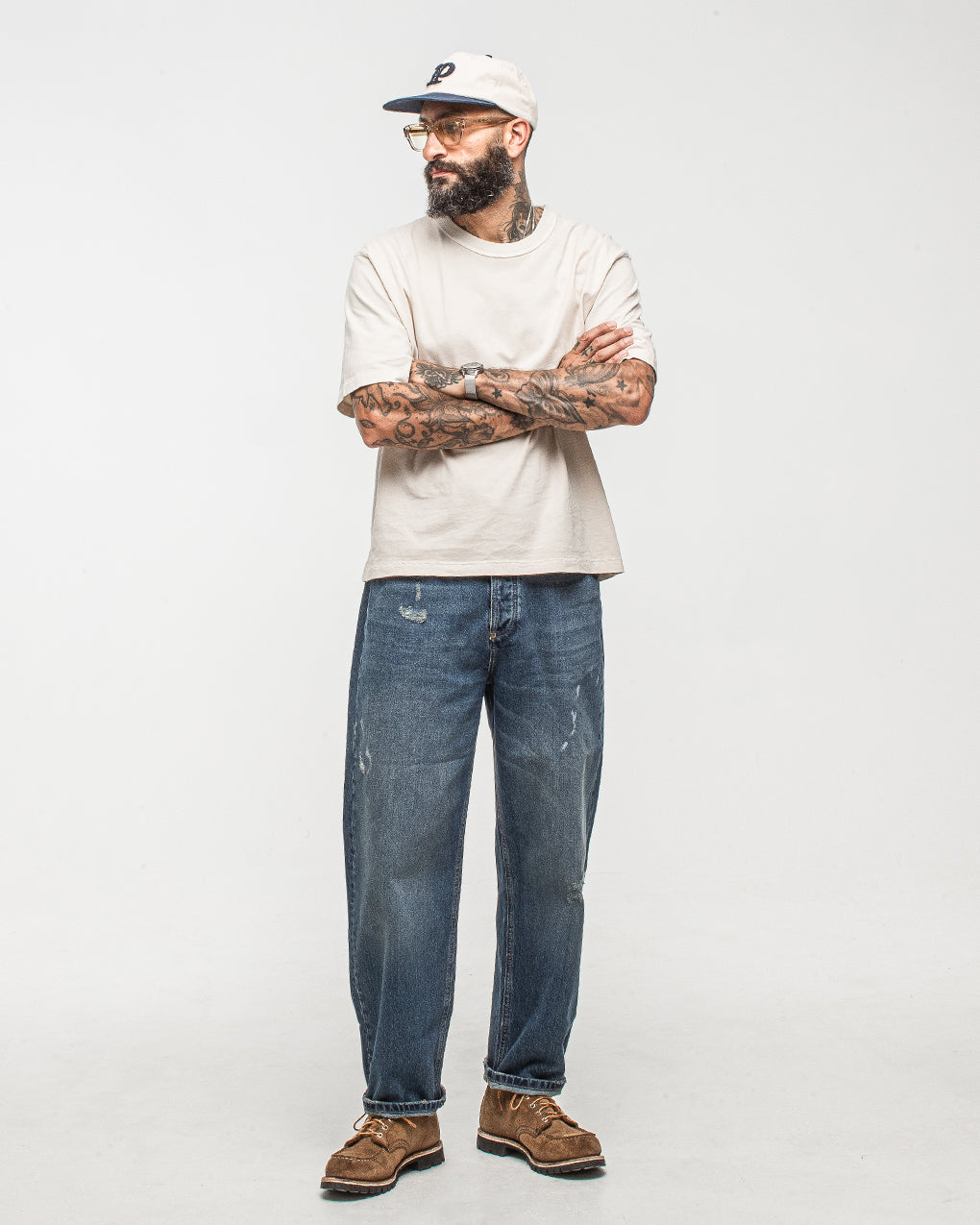 Essential Boxy T-Shirt - Fog White