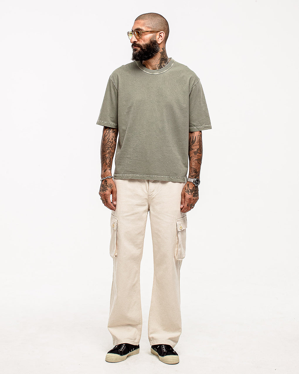 Essential Boxy T-Shirt - Faded Sage