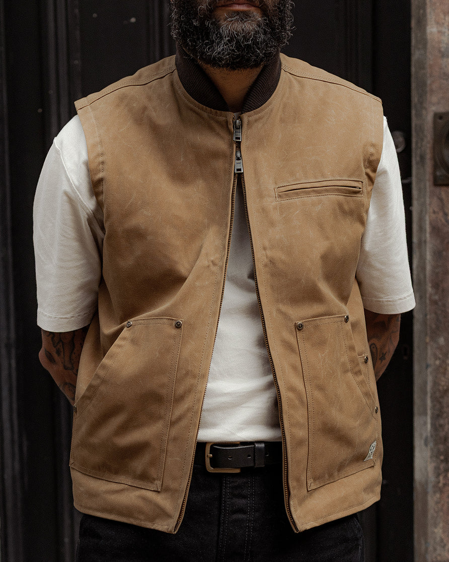 Canyon Waxed Vest - Tan