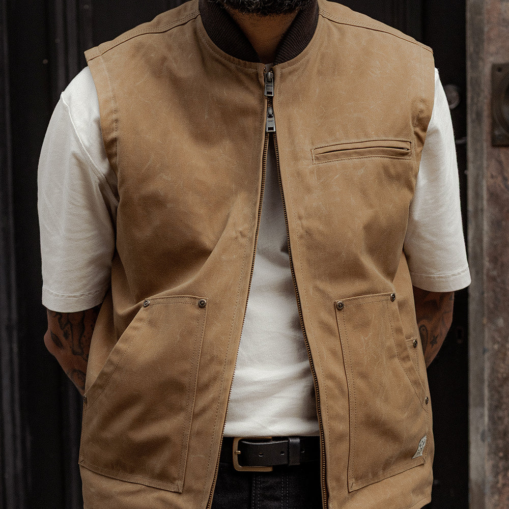 Canyon Waxed Vest - Tan