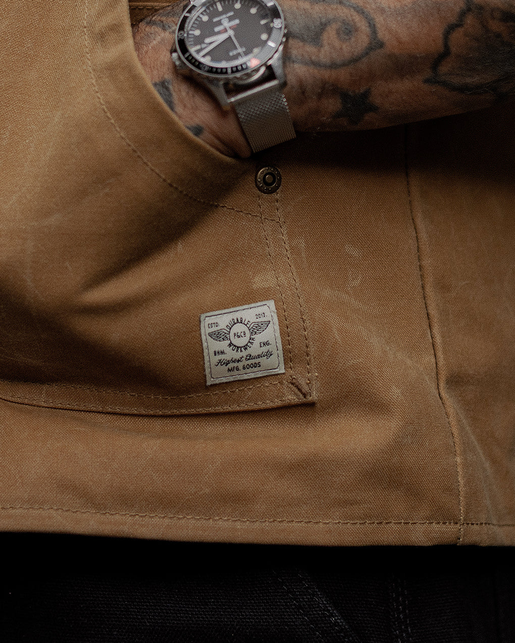 Canyon Waxed Vest - Tan