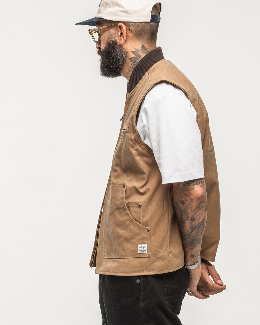 Canyon Waxed Vest - Tan