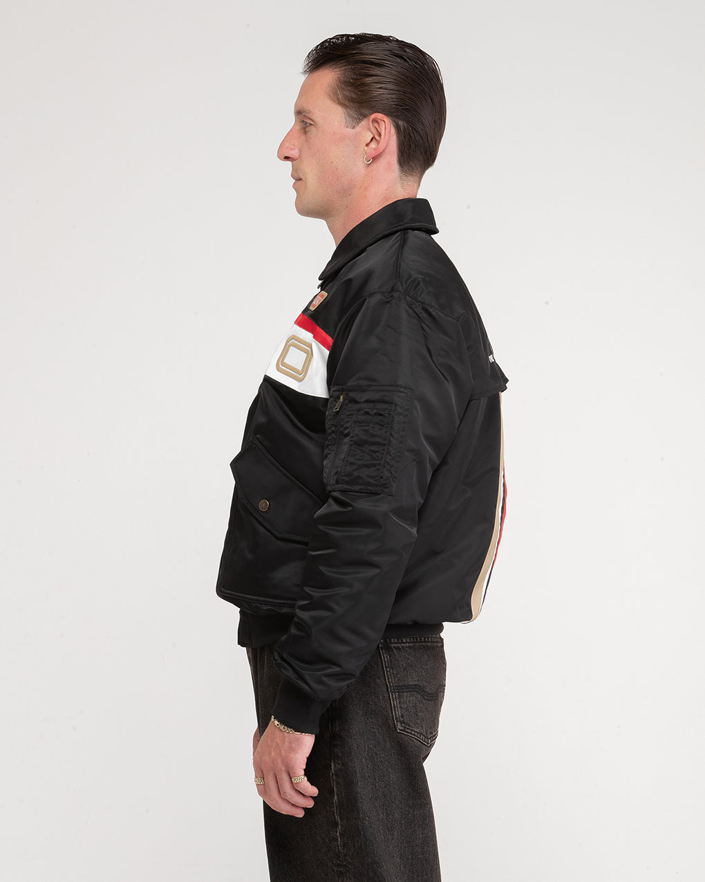 Paradise Trophy Bomber Jacket - Black