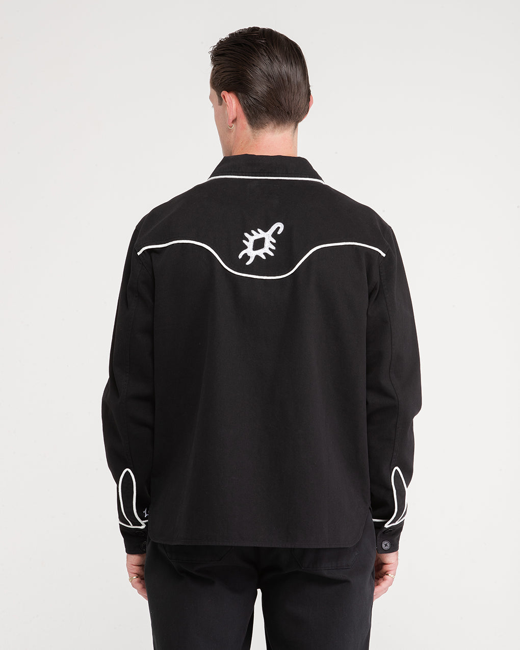 Willow Western Shirt - Washed Black