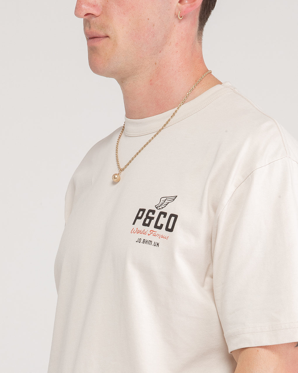 World Famous Boxy T-Shirt - Bone