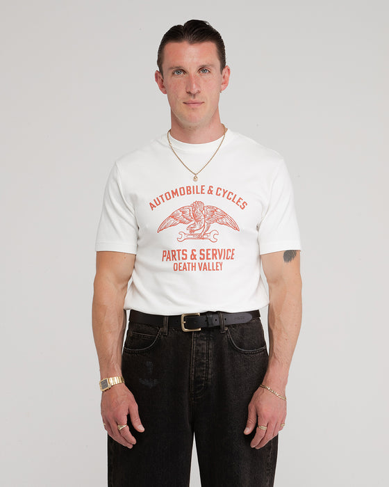 Parts & Service ‘50s T-Shirt - Off White