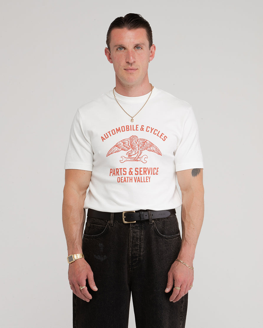 Parts & Service ‘50s T-Shirt - Off White