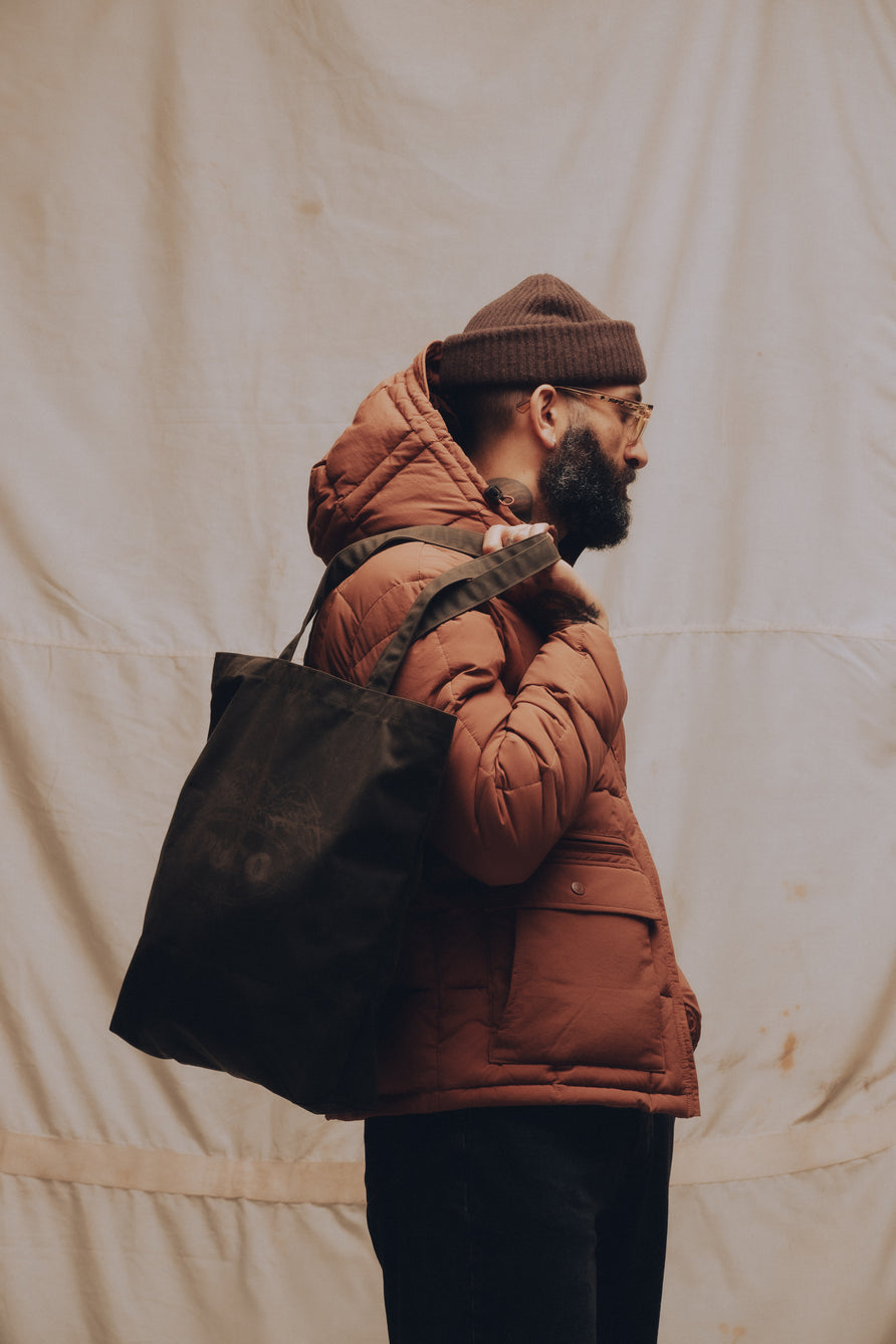 Eagle Lasso Waxed Tote Bag - Olive