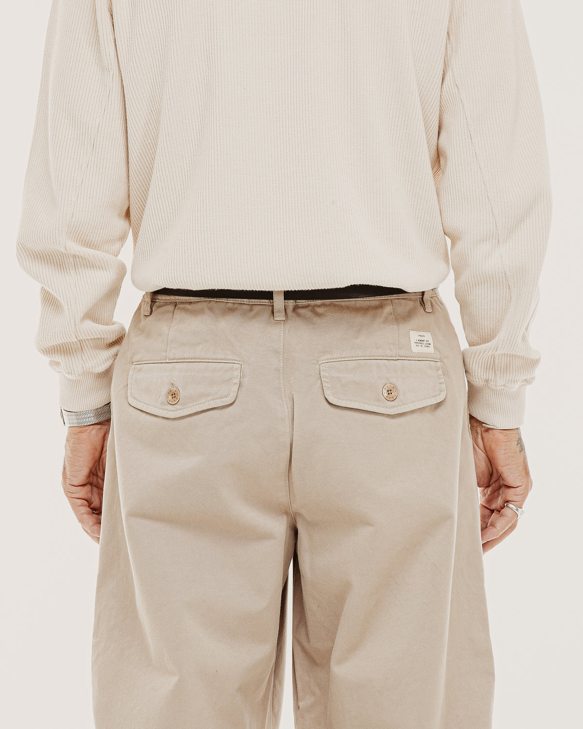 Union Pleated Pant - Stone