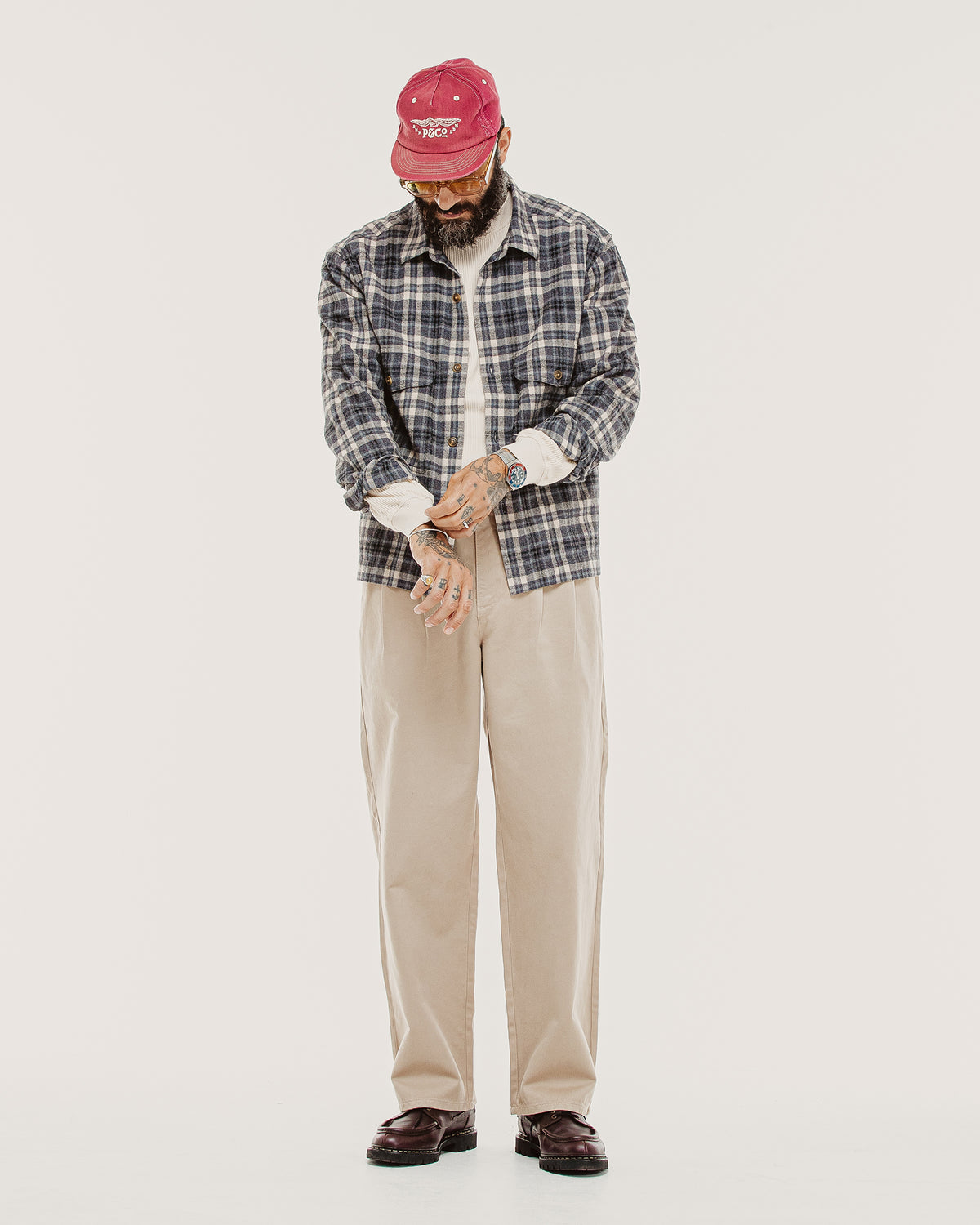 Union Pleated Pant - Stone