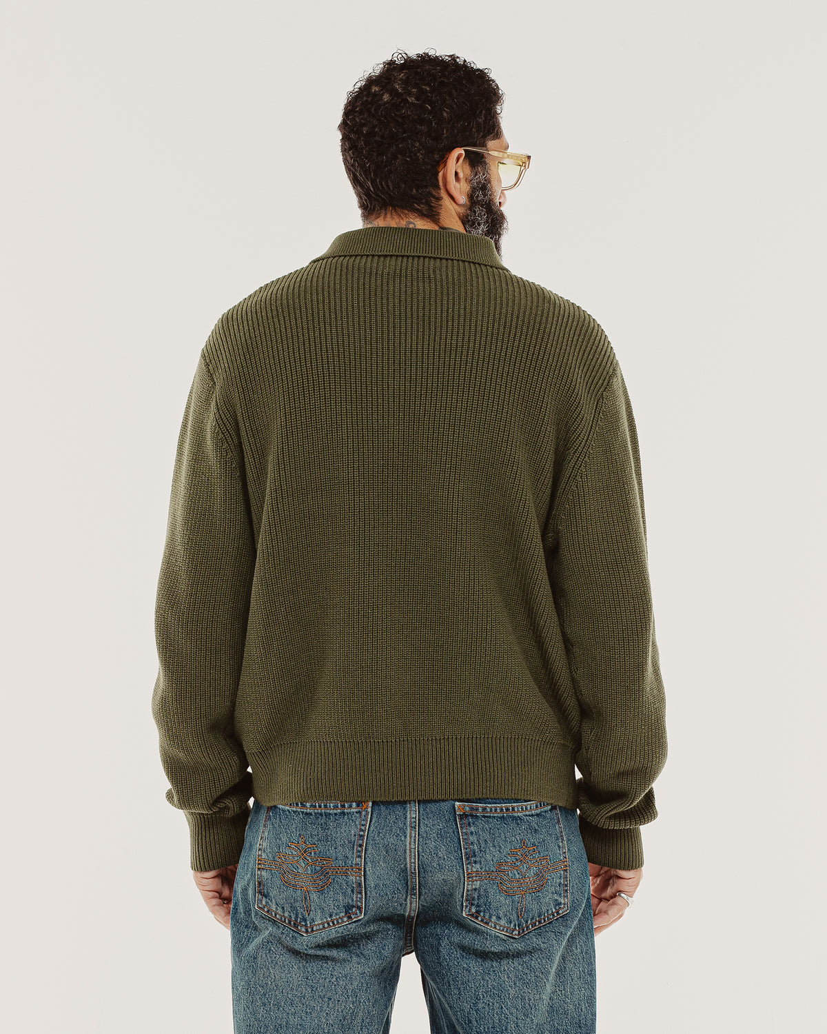 P&Co 1/4 Zip Knit - Evergreen