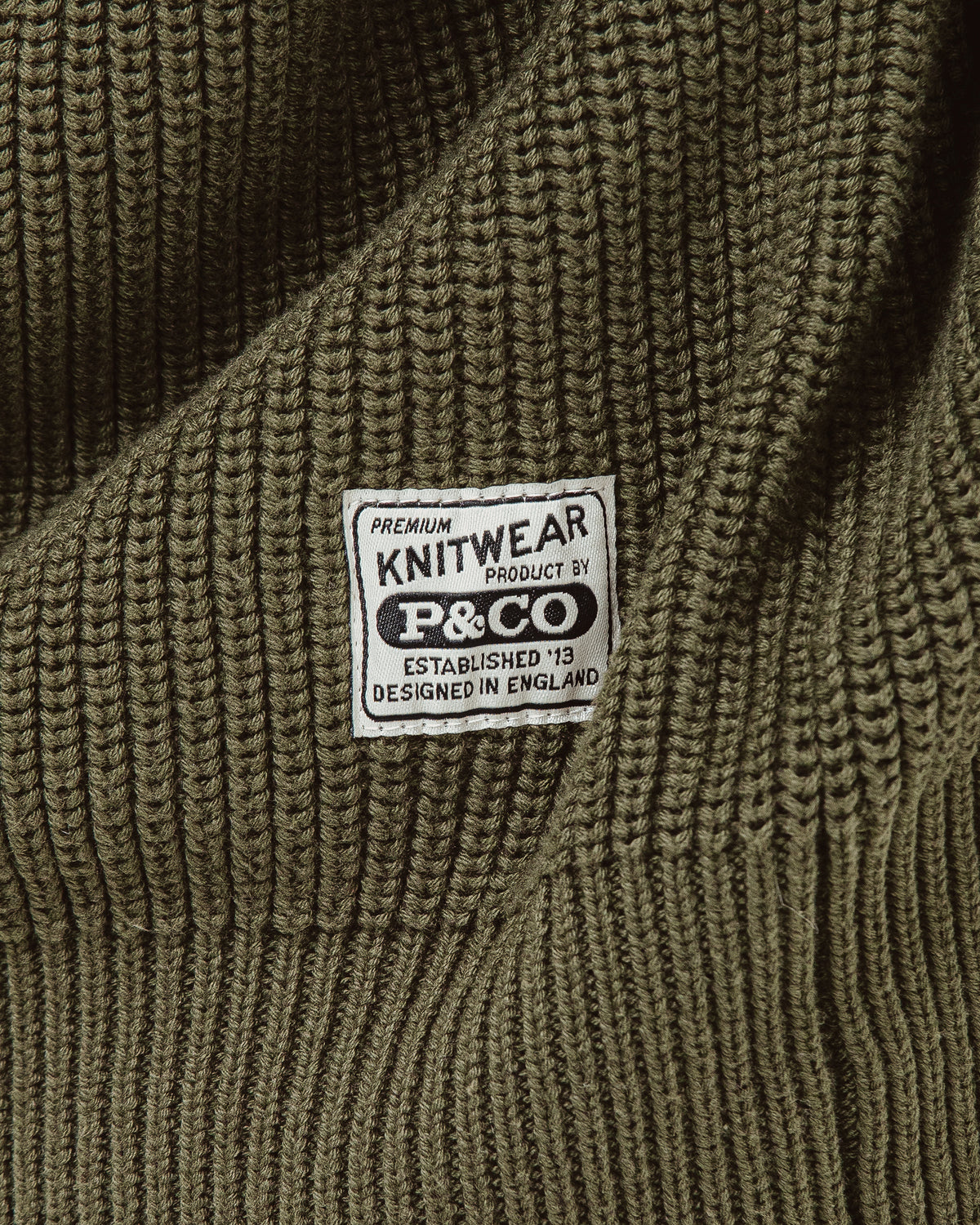 P&Co 1/4 Zip Knit - Evergreen