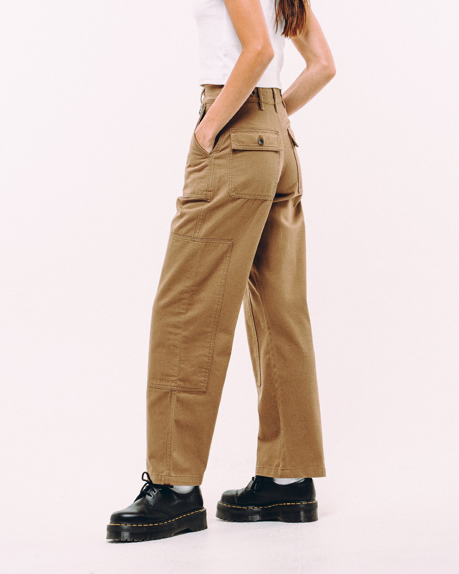 Surplus High Waisted Pants - Tan