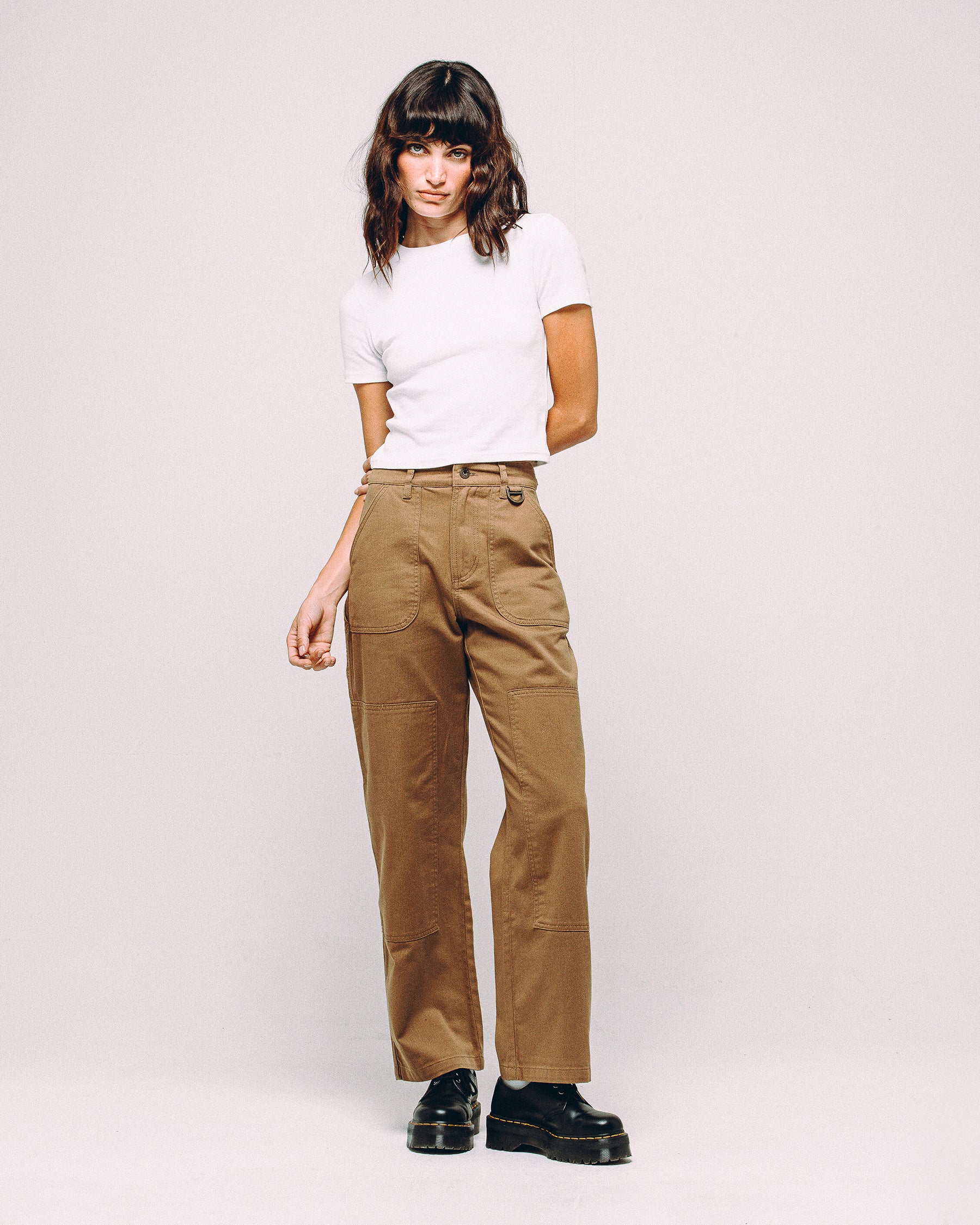 Surplus High Waisted Pants - Tan
