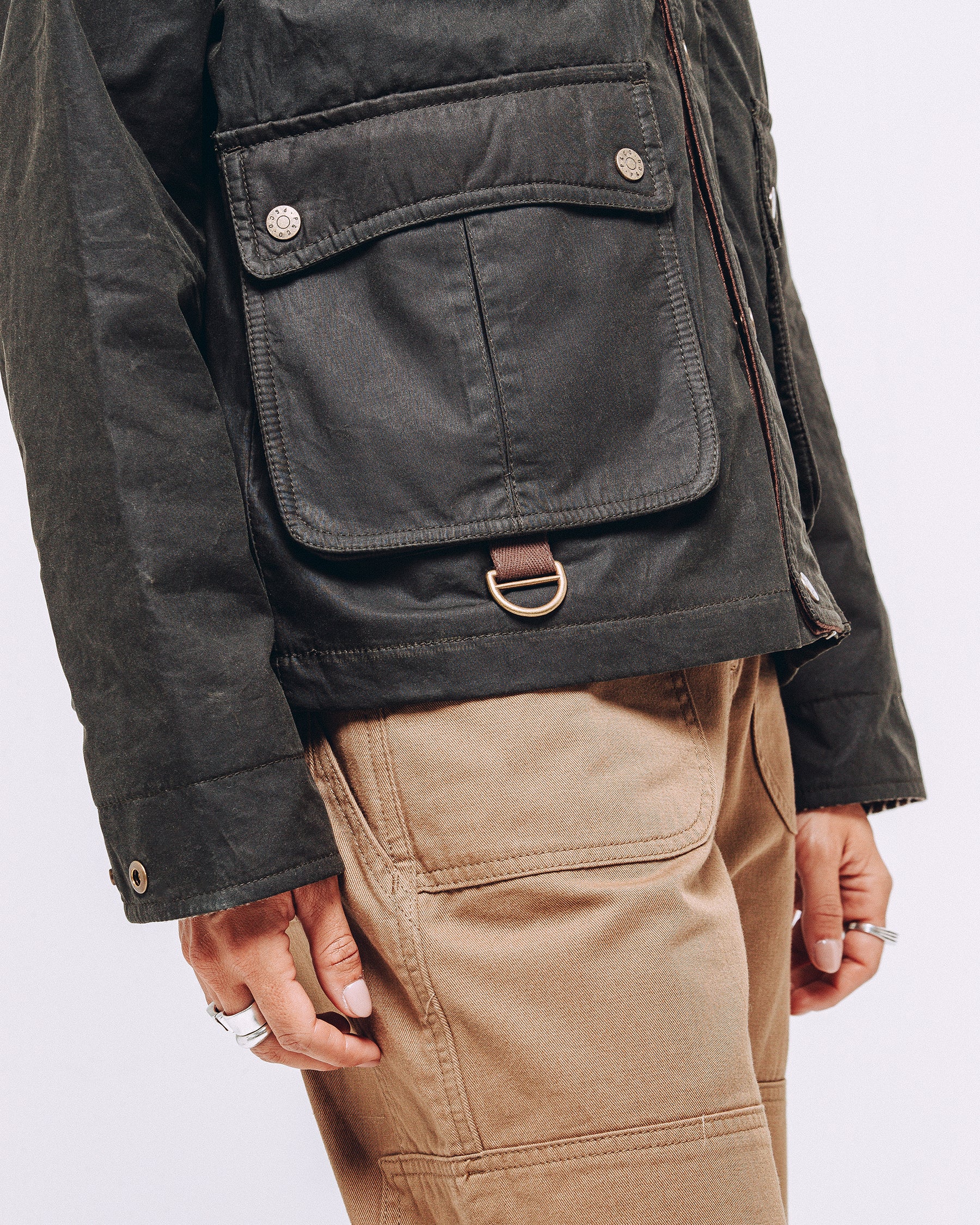 Roamer Wax Jacket - Olive