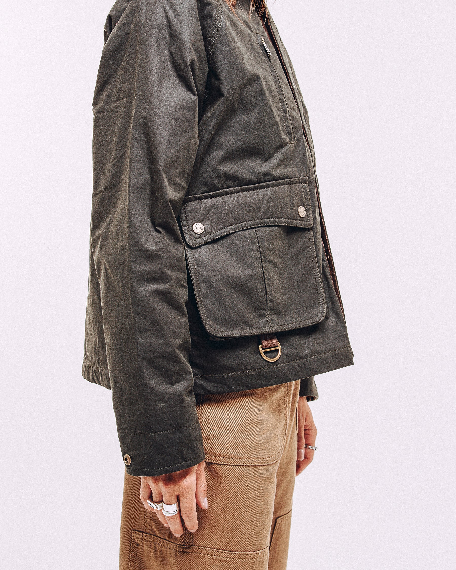 Roamer Wax Jacket - Olive