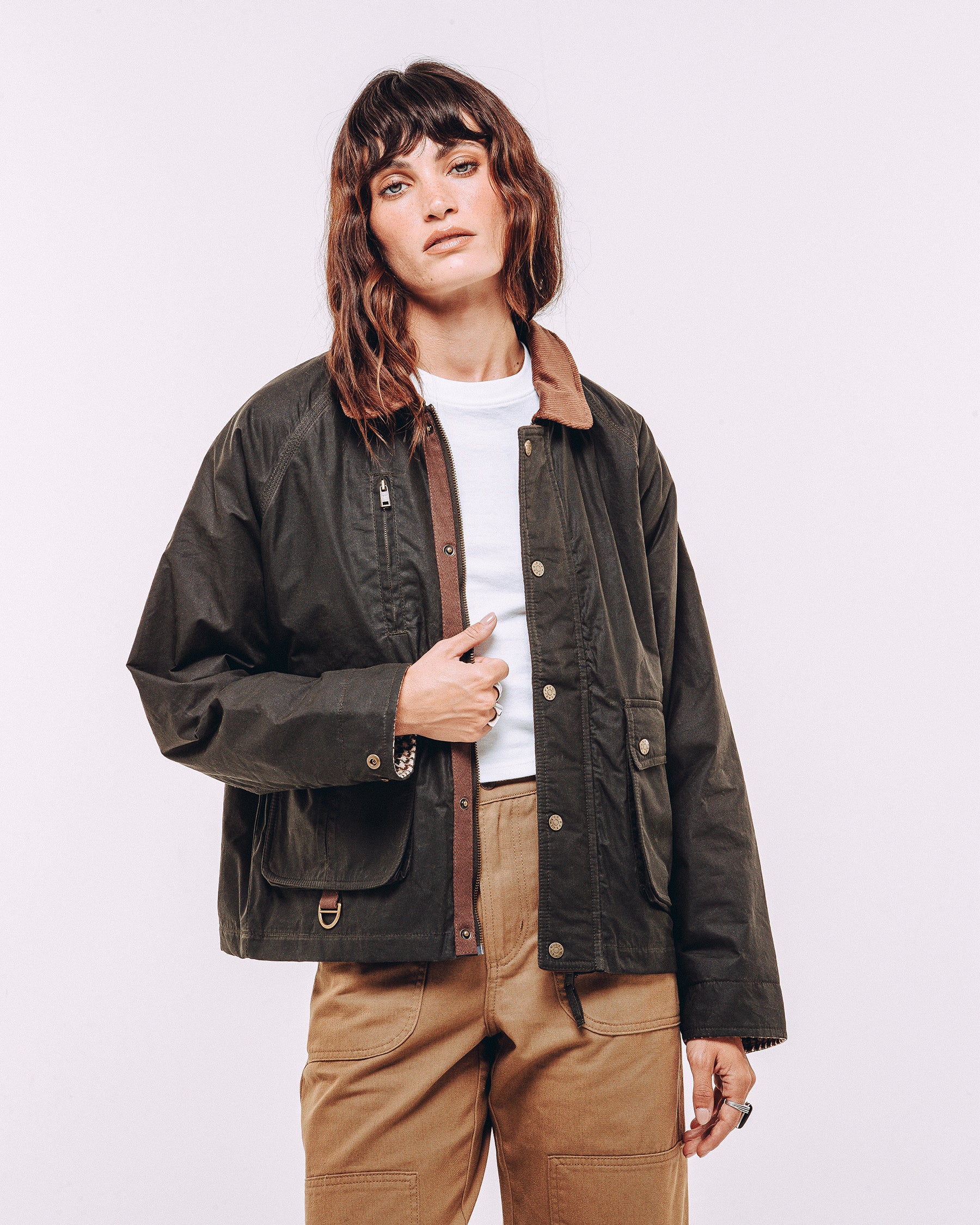 Roamer Wax Jacket - Olive