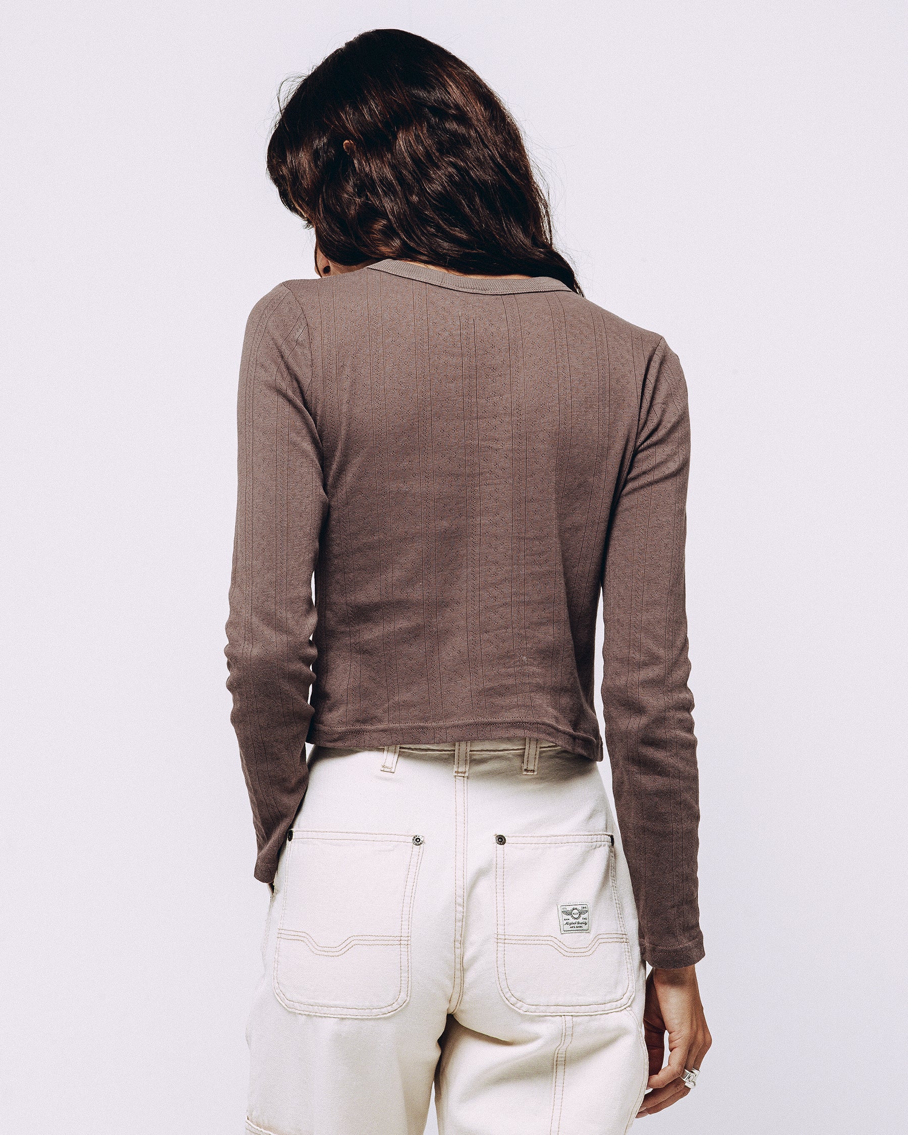 Desert Sun Embroidered Longsleeve - Brown