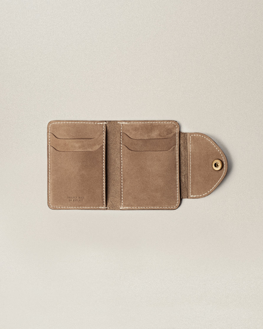 Mesa Nubuck Wallet - Taupe