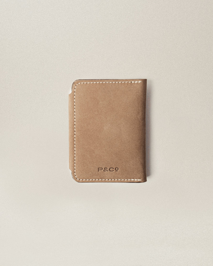 Mesa Nubuck Wallet - Taupe