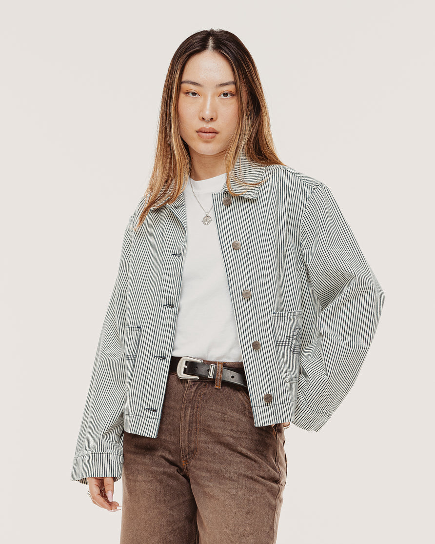 Frankie Chore Jacket - White Hickory