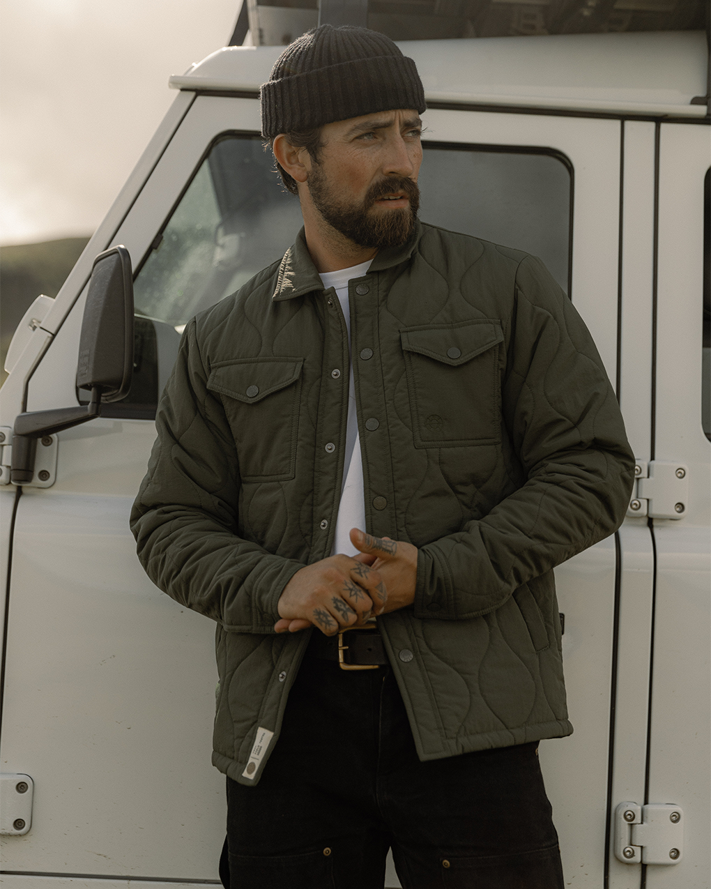 Mens quilted 2025 field jacket