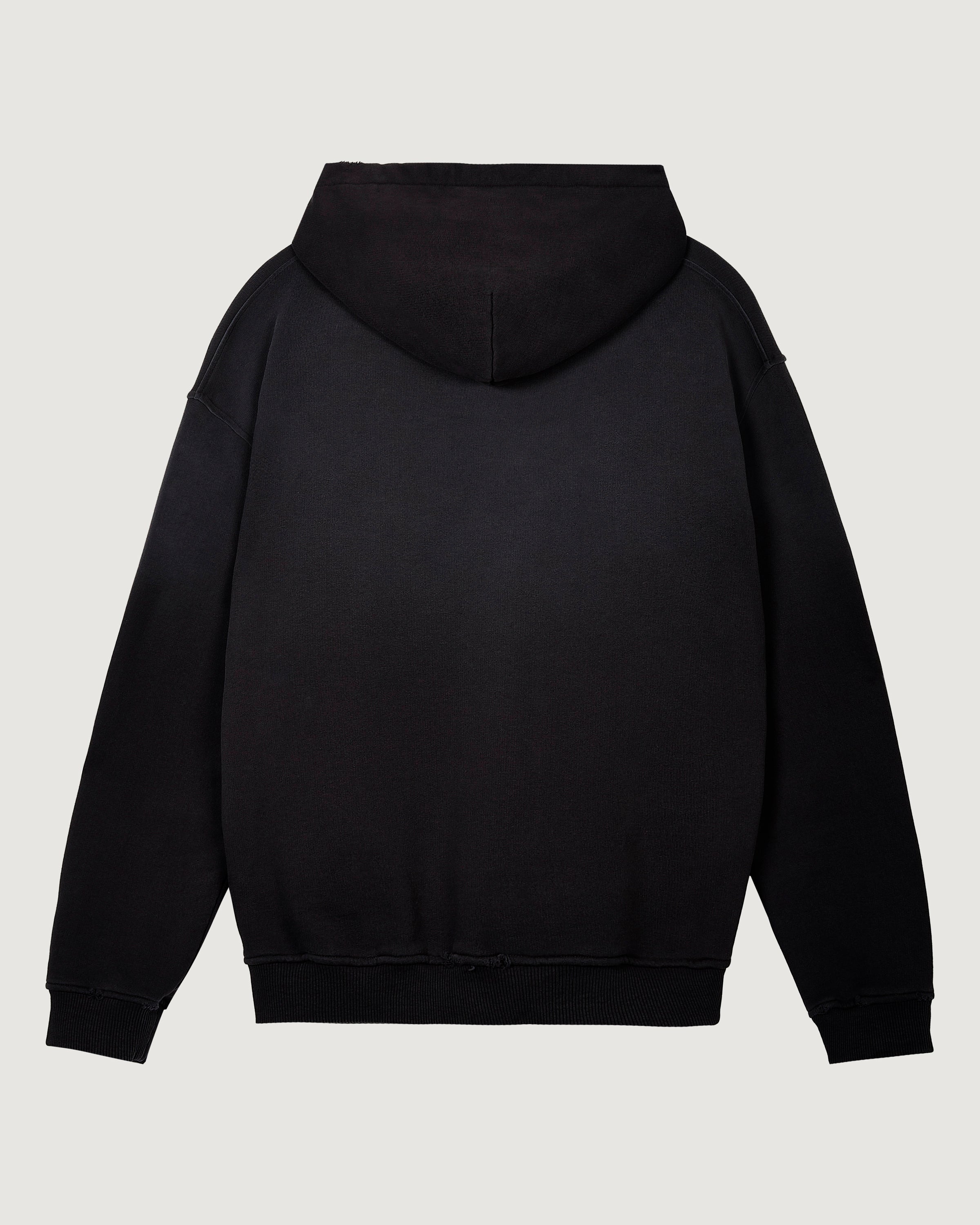 Heavyweight Essential Hoodie - Washed Black