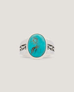 P&Co x TGF Turquoise Signet Ring - Sterling Silver