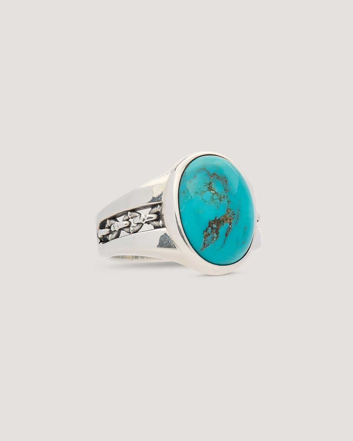 P&Co x TGF Turquoise Signet Ring - Sterling Silver