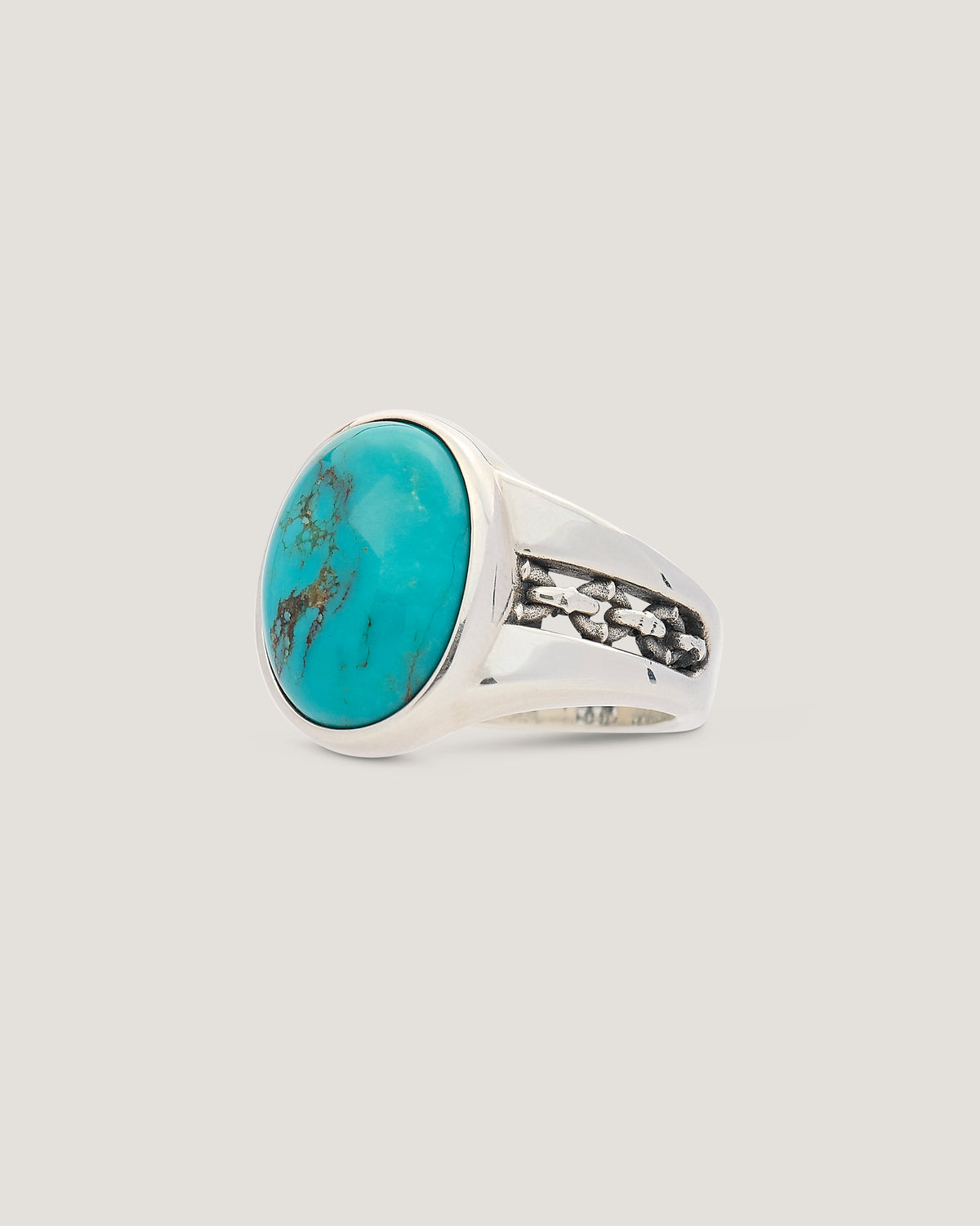 P&Co x TGF Turquoise Signet Ring - Sterling Silver