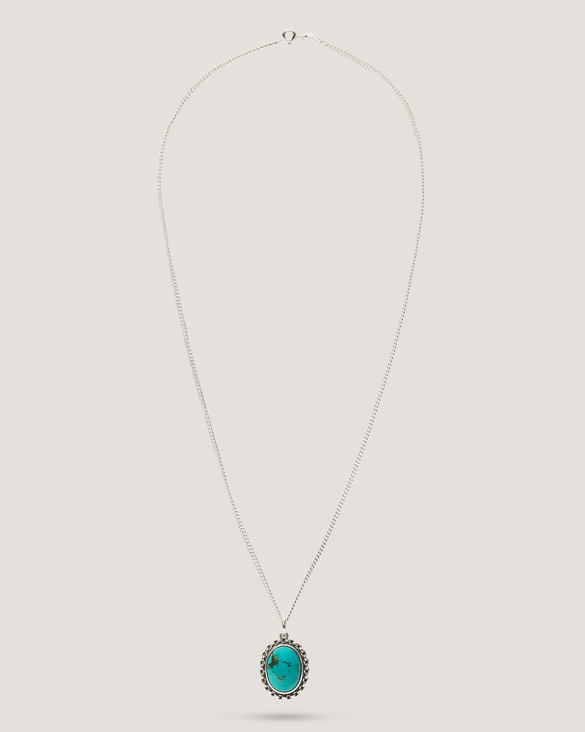 P&Co x TGF Turquoise Pendant Necklace - Sterling Silver