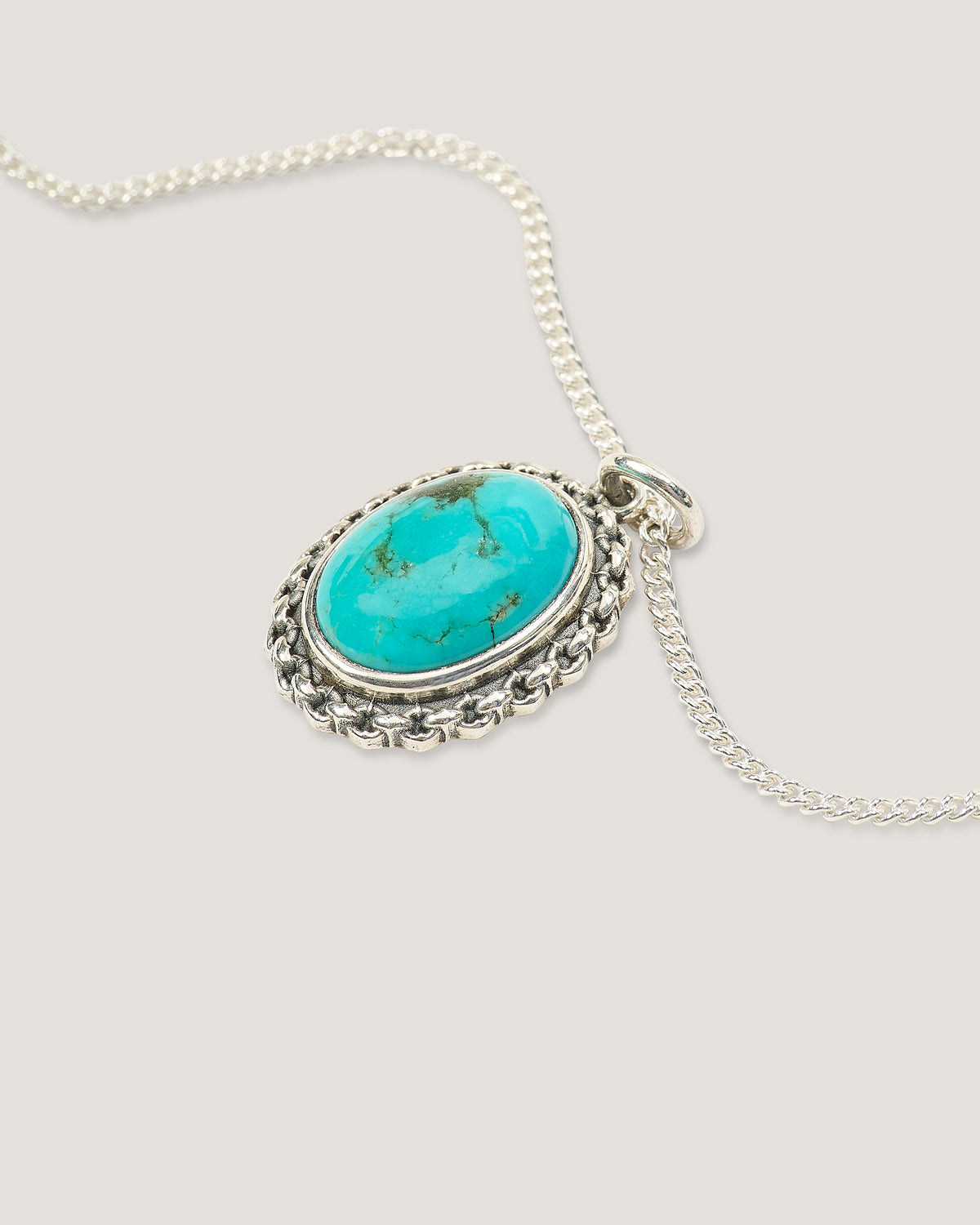 P&Co x TGF Turquoise Pendant Necklace - Sterling Silver