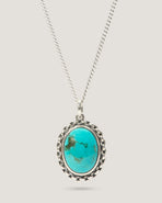 P&Co x TGF Turquoise Pendant Necklace - Sterling Silver