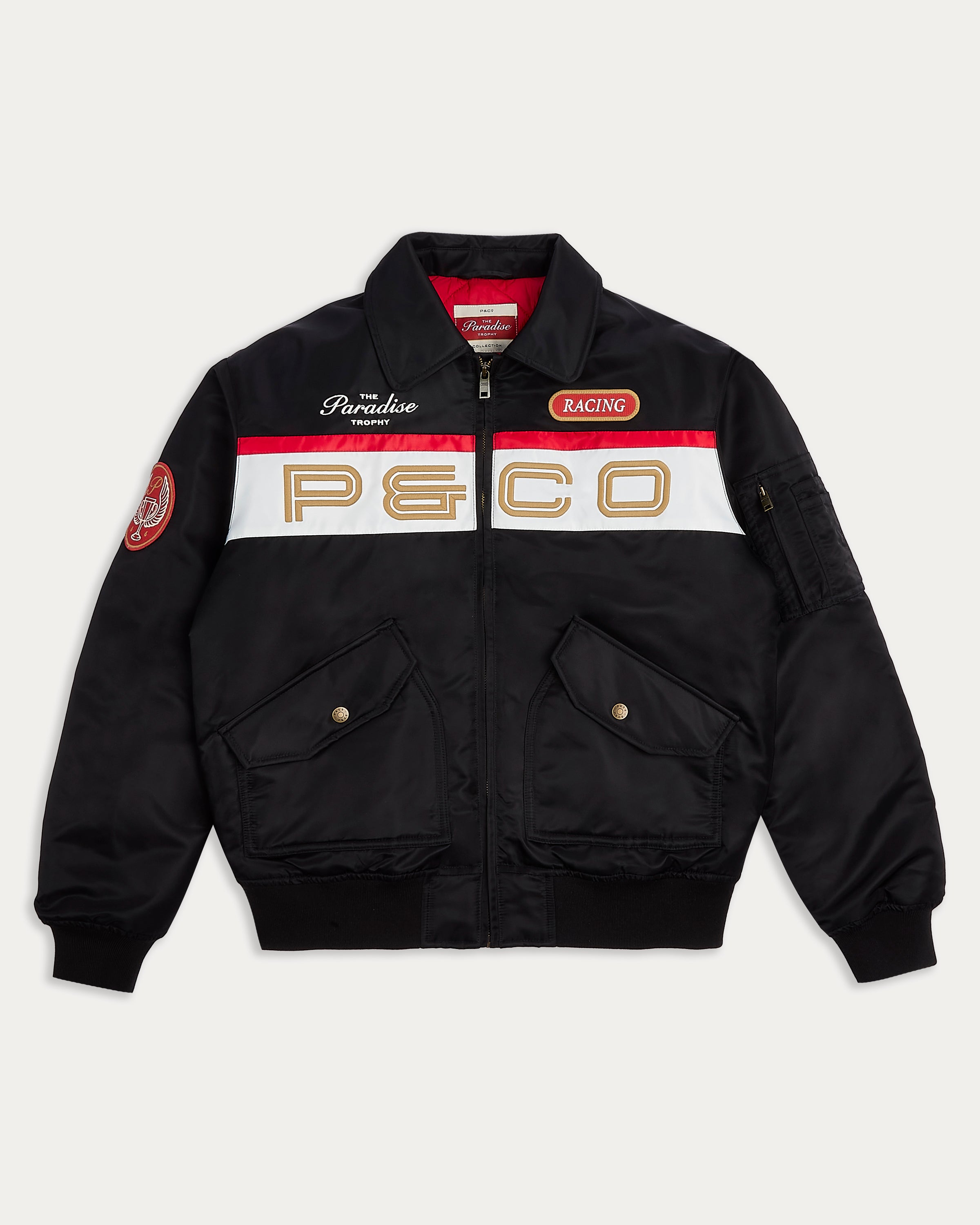 Paradise Trophy Bomber Jacket - Black