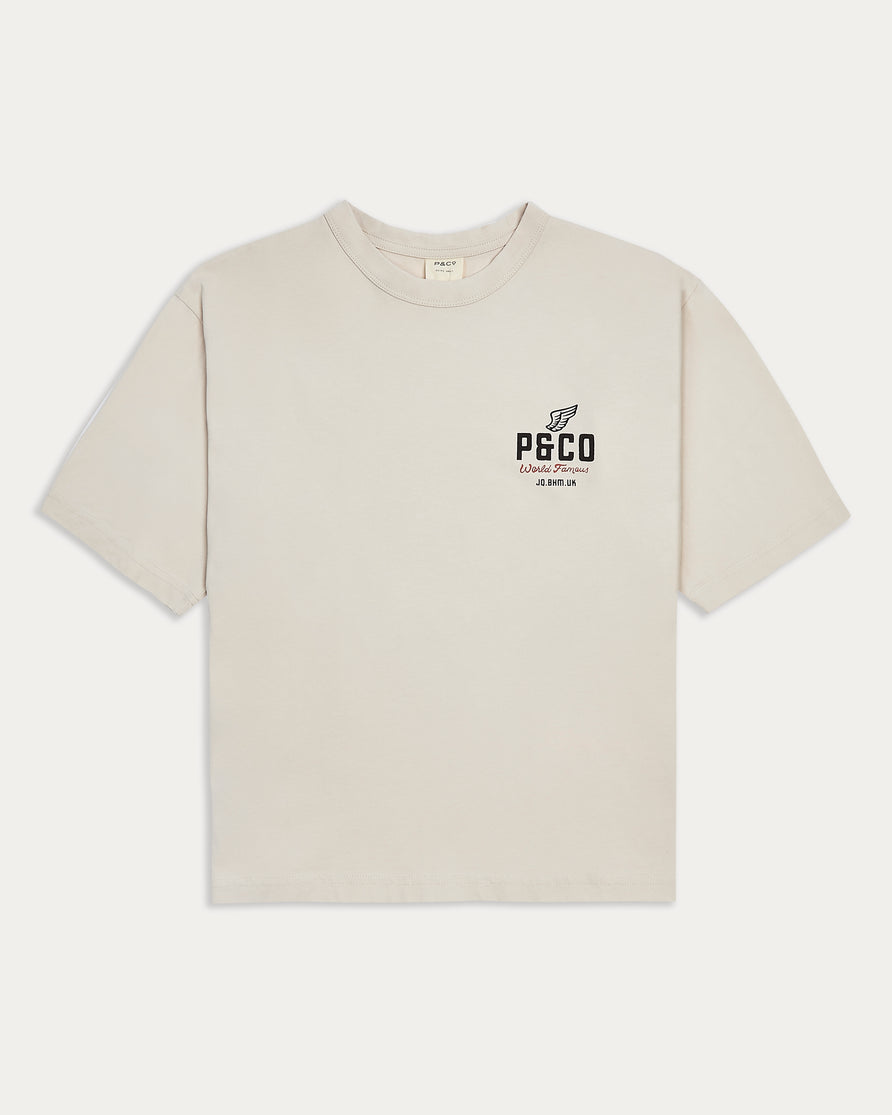 World Famous Boxy T-Shirt - Bone