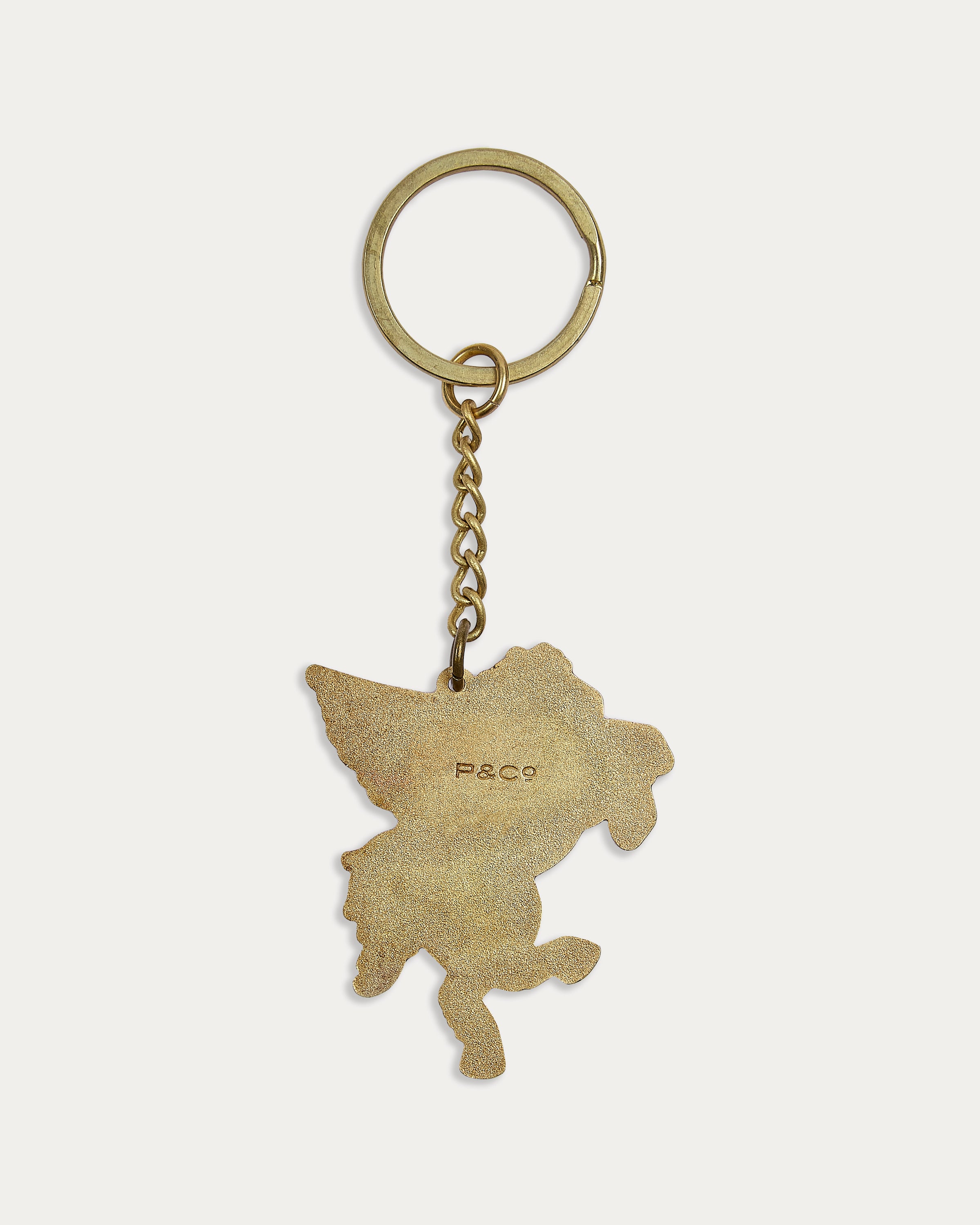 Pegasus Keyring - Brass