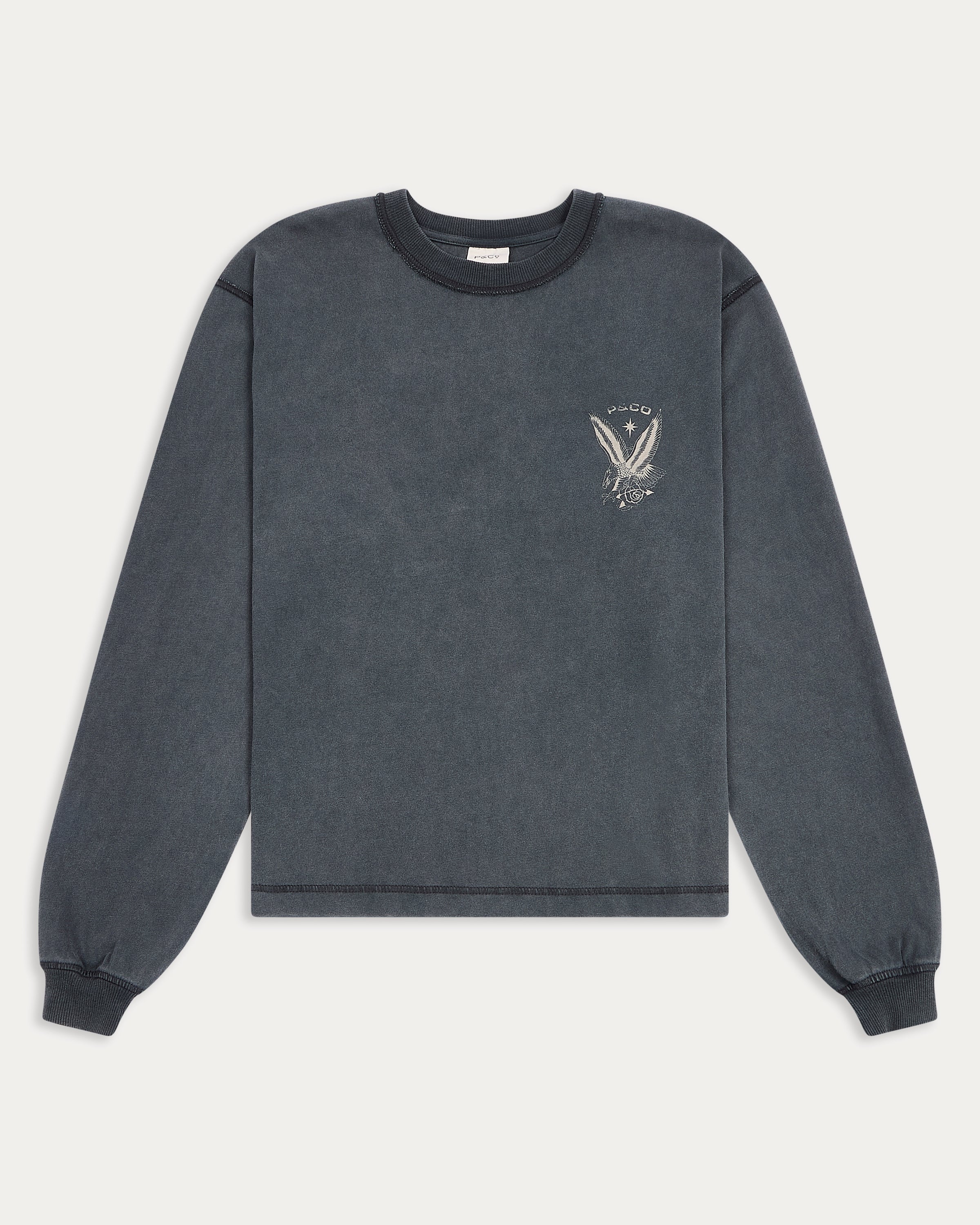 Eagle Flash Longsleeve T-Shirt - Acid Wash